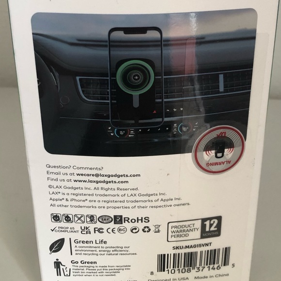Magnetic Wireless Car Charging Vent Holder - Picture 6 of 7
